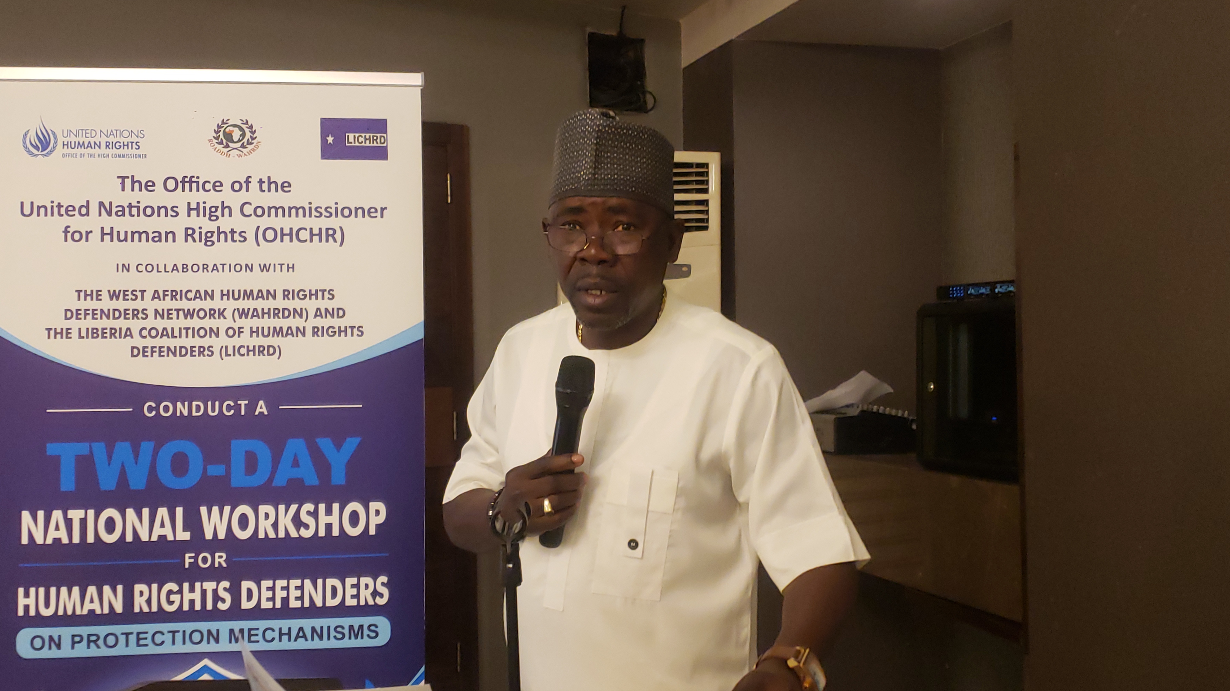 The Acting Chairperson of the Independent National Commission on Human Rights (INCHR), Cllr.